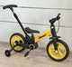 Детский двухколесный велосипед Maraton PUSH SPORT M10 10" широкие колеса регулируемое сиденье крепкая рама для детей - желтый - изображение 2