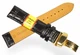 Ремешок для часов Modeno Spain 22 мм modk22g1-26, натуральная кожа, черный, застежка-клипса из нержавеющей стали - изображение 4