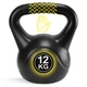 Гиря вінілова Cornix 12 кг XR-0431 Black - зображення 6
