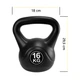 Гиря вінілова Cornix 16 кг XR-0432 Black - зображення 2