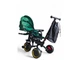 Триколісний дитячий велосипед-коляска 2 в 1 Tricycle 6171 для дітей від 1 року, з батьківською ручкою, піддашком, п’ятиточковими ременями безпеки, м’яким сидінням, підніжками, мішком для речей, чорний - зображення 3