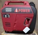 Инверторный бензиновый генератор iPower A3500DI (3.0/3.5 кВт) с дисплеем, колесами и ручкой - изображение 2