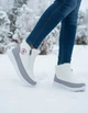 Ботинки дутики женские No Brand С334 зимние белые 39 25 см - изображение 2