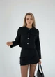 Костюм женский твидовый, акцентные пуговицы Athelia 088 Черный 42-44 - изображение 4