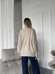 Теплый джемпер из мягкой пряжи Оne size 42-48 Бежевый (1002) - изображение 8