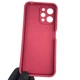 Чохол силіконовий оригінальний Soft Touch з 3D принтом злого кота для Xiaomi Redmi 12 бордовий (Повний захист камери) - зображення 2