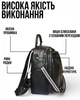 Женский кожаный рюкзак TIDING BAG для повседневной жизни 35х27х14 / наплечная сумка для прогулок, черная - изображение 3