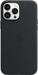 Чохол шкіряний протиударний Leather Case with MagSafe для Apple Iphone 13 Pro Max (6.7") Midnight Black - зображення 4