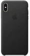 Чехол кожаный проивоударный Leather Case для Apple Iphone XS Max (6.5") Black - изображение 1