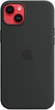 Чехол силиконовый противоударный Silicone Case with MagSafe для Apple Iphone 14 Plus (6.7") Midnight Black - изображение 12