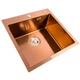 Кухонна мийка Platinum Handmade PVD 500x500x220 copper - зображення 9