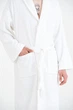 Халат S махровий unisex Lotus Home - Basic Line white S - изображение 10