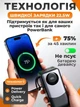 Повербанк King Power 40 000 мАг 22,5 Вт швидка зарядка, зовнішній акумулятор power bank з вбудованими 2 кабелями type-c і lightning - зображення 4