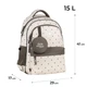 Рюкзак шкільний GoPack Education GO26-182M-3 Beige Polka Dots + олівці Kite 18кол. - изображение 11