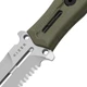 Нож выживания Kizer Norcross Olive Green G10 Handle Nitro-V Spear Point Partially Serrated Edge (ZX-FB01A4) - изображение 4