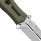 Нож выживания Kizer Norcross Olive Green G10 Handle Nitro-V Spear Point Partially Serrated Edge (ZX-FB01A4) - изображение 6