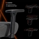 Крісло для геймерів GamePro GC760DG Fabric Dark Gray - зображення 17