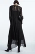 Сукня жіноча COS polka-dot silk-chiffon midi dress 1201149001 36 Чорний - изображение 5