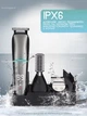 Тример для бороди носа і тіла 6 в 1 PROFESSIONAL HAIR CLIPPER универсальний тример для стрижки волосся, машинка для стрижки аккумуляторна, набір для стрижки, тример для гоління із захистом від вологи IPX6 - зображення 2