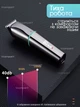 Тример для бороди носа і тіла 6 в 1 PROFESSIONAL HAIR CLIPPER универсальний тример для стрижки волосся, машинка для стрижки аккумуляторна, набір для стрижки, тример для гоління із захистом від вологи IPX6 - зображення 8