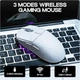 Беспроводная Игровая (2.4G, Bluetooth) AJAZZ AJ139 MC V2 Белая Мышь с Док-Станцией, PAW3311, 12000 DPI - изображение 3