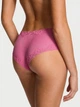 Женские трусики Victoria's Secret (253259983763) Cotton Shadow Stripe Lace-Waist Cheeky M розовые - изображение 2