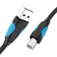 Кабель для принтера Vention USB A Male - B Male Print 1.5m Black (VAS-A16-B150) - изображение 3