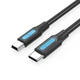 Кабель Vention USB 2.0 C Male to Mini-B Male 2A Cable 1M Black (COWBF) - зображення 1