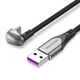 Кабель Vention USB 2.0 A Male to USB-C Male U-Shaped 5A Cable Aluminum Alloy Type 1.5m Black (COHHG) - зображення 1
