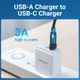 Перехідник Vention USB 2.0 Male to USB-C Female Adapter Black PVC Type (CDWB0) - зображення 3