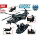 Конструктор SWAT Anti-Riot Force 1251 деталей вертоліт та човен для тактичних ігор 63x36x16 см - зображення 4