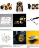 Конструктор металевий екскаватор 119 предметів для збирання моделі DIY 1001A вік від 8 років - зображення 6