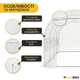Садова теплиця парник готова від виробника Garden 10м² White - зображення 4