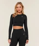 Спортивный топ с рукавами Gymshark b7a2s1c57 XL черный (100005786) - изображение 1