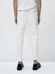 Брюки чино slim з бавовни Massimo Dutti 1031250c56 W36 біле (100005593) - зображення 2