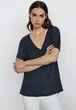 Футболка з льону Massimo Dutti 6862895407c56 S темно-сіра (100005597) - зображення 2