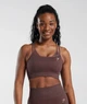 Спортивний топ Gymshark b2a1dc57 XS коричневий (100005811) - зображення 1