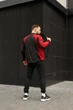 Костюм мужской Intruder iForce & Hope демисезонный комплект Softshell Light без флиса влагозащитная куртка с прорезиненными змейками и штаны на манжетах чёрно-красный/XL - изображение 2