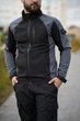 Костюм мужской Intruder iForce & Hope демисезонный комплект Softshell Light без флиса влагозащитная куртка с прорезиненными змейками и штаны на манжетах чёрно-серый/XL - изображение 3