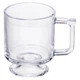Набір чашок для чаю та кави Goblet 6 шт по 300 мл скляні чашки для гарячого шоколаду та десертів із рельєфним склом посуд для напоїв Прозорий - зображення 7