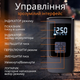 Автомобільний компресор бездротовий SUITU ST-9624 портативний насос для шин авто, мотоцикла, велосипеда, самоката і м’ячів 4000 мАг до 10.3 бар / 150 PSI до 30 л/хв цифровий дисплей автостоп LED-підсвітка чорний - зображення 3