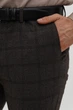 Штани slim fit Trend Collection 1259 чорно-коричневий 38 - зображення 6