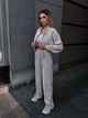 Жіночий велюровий костюм (кофта+штани+топ) Uaclothes 42-44 Сірий (like36672-170981349) - изображение 2