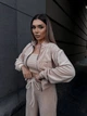 Жіночий велюровий костюм (кофта+штани+топ) Uaclothes 46-48 Бежевий (like36680-171061350) - изображение 2