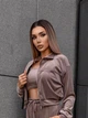 Жіночий велюровий костюм (кофта+штани+топ) Uaclothes 46-48 Капучино (like36679-171051350) - изображение 3