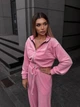 Жіночий велюровий костюм (кофта+штани+топ) Uaclothes 42-44 Рожевий (like36683-171091349) - зображення 2