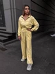 Жіночий велюровий костюм (кофта+штани+топ) Uaclothes 46-48 Жовтий (like36684-171101350) - изображение 3