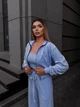 Жіночий велюровий костюм (кофта+штани+топ) Uaclothes 42-44 Блакитний (like36681-171071349) - изображение 4