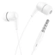 Проводные наушники 3.5mm Hoco M97 Enjoy с микрофоном и вакуумными амбушюрами 1.2m White - изображение 3