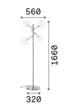 Торшер Ideal Lux 290959 Equinoxe Pt4 Cromo - зображення 2